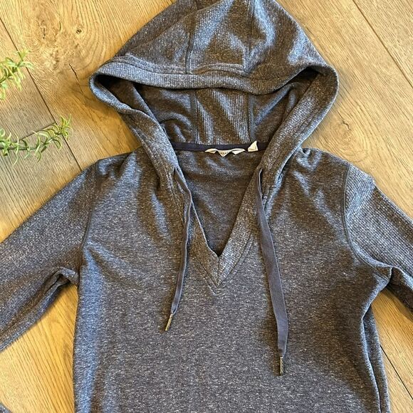 LIKE NEW ATHLETA BLISS HOODIE DRESS IN BLUE GRAY SIZE XS - Picture 4 of 8